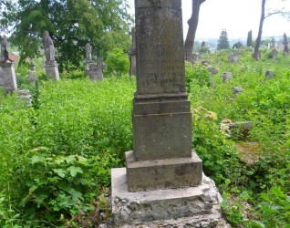 Nagrobek Kacpra i Pauliny Krasowskich, cmentarz w Zbarażu, stan z 2018