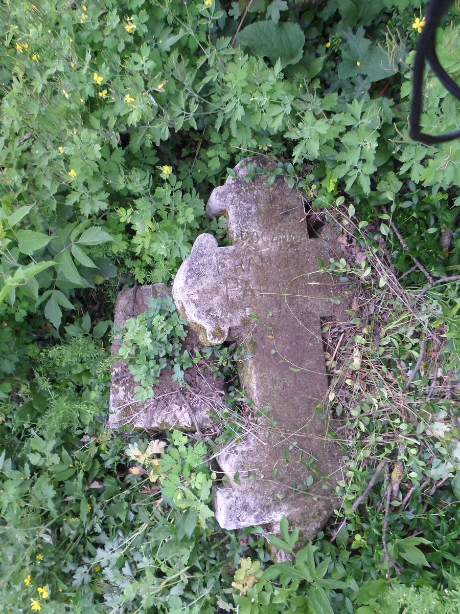 Tombstone of Franciszka Partyka, Zbarazh cemetery, state of 2018