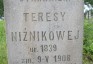Photo montrant Tombstone of Teresa Niżnik