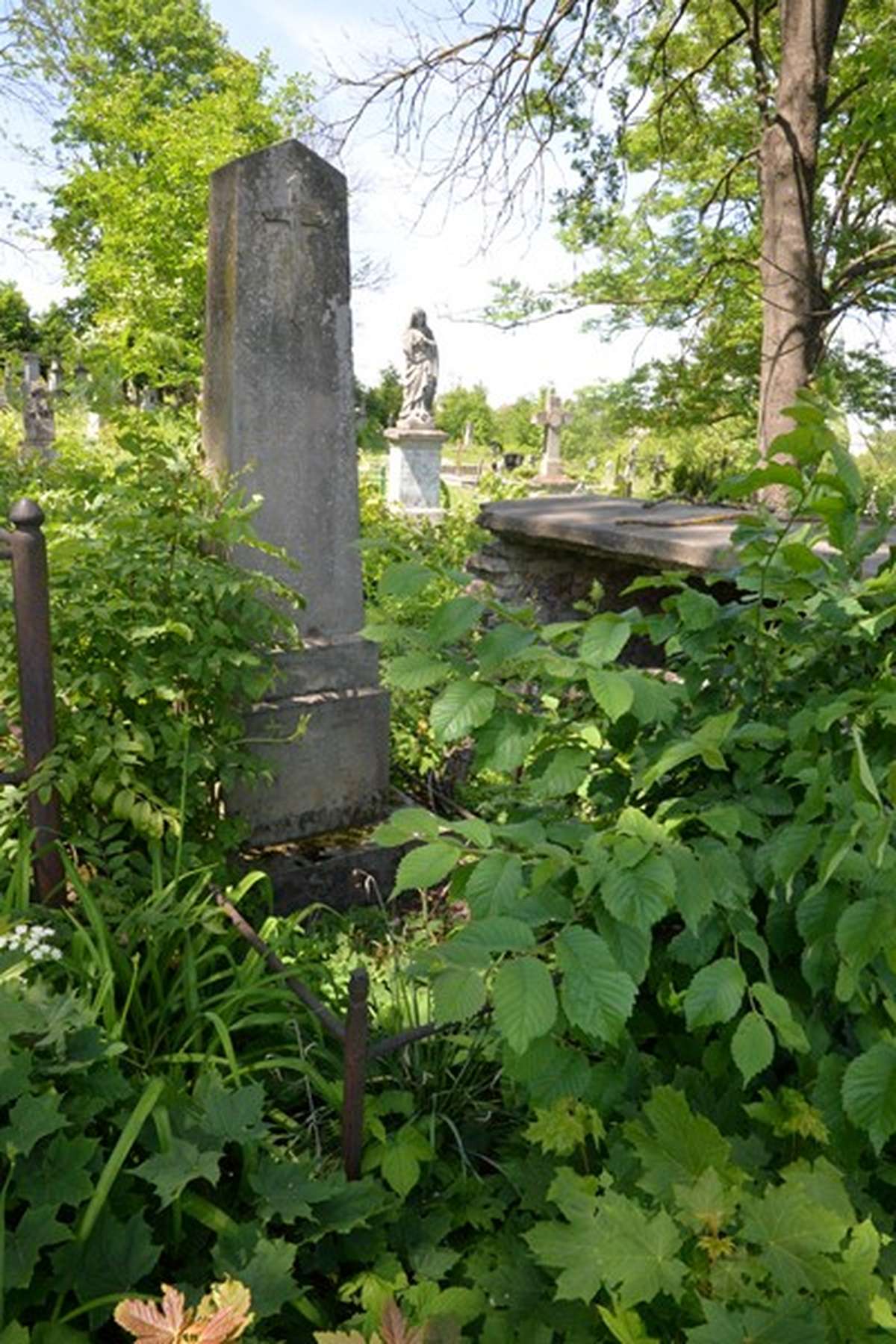 Tombstone of Walery Sliwinski, Zbarazh cemetery, state of 2018