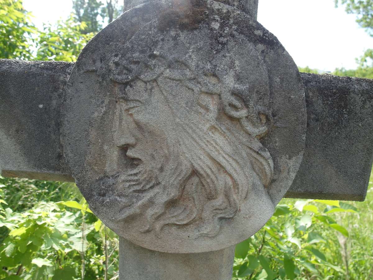 Tombstone of Jan and Joanna Paciszak, Zbarazh cemetery, as of 2018.