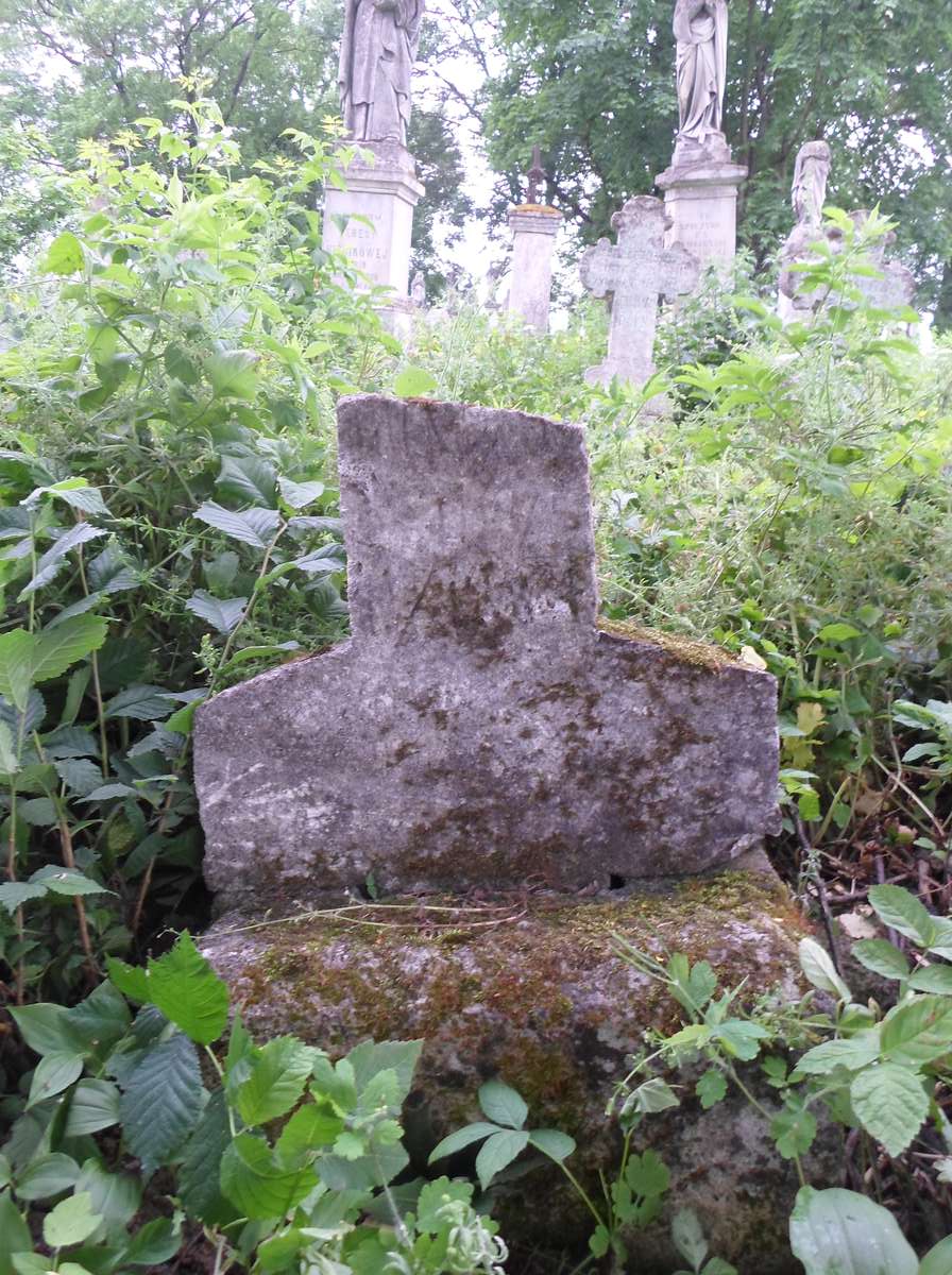 Tombstone of N.N. Niżnik, cemetery in Zbarazh, state of 2018