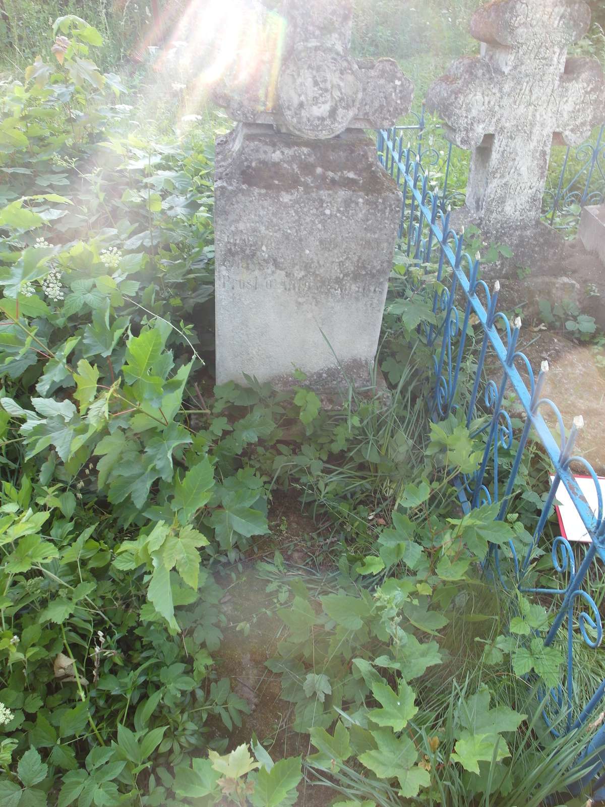 Tombstone of Maria Kowendat, Zbarazh cemetery, state of 2018