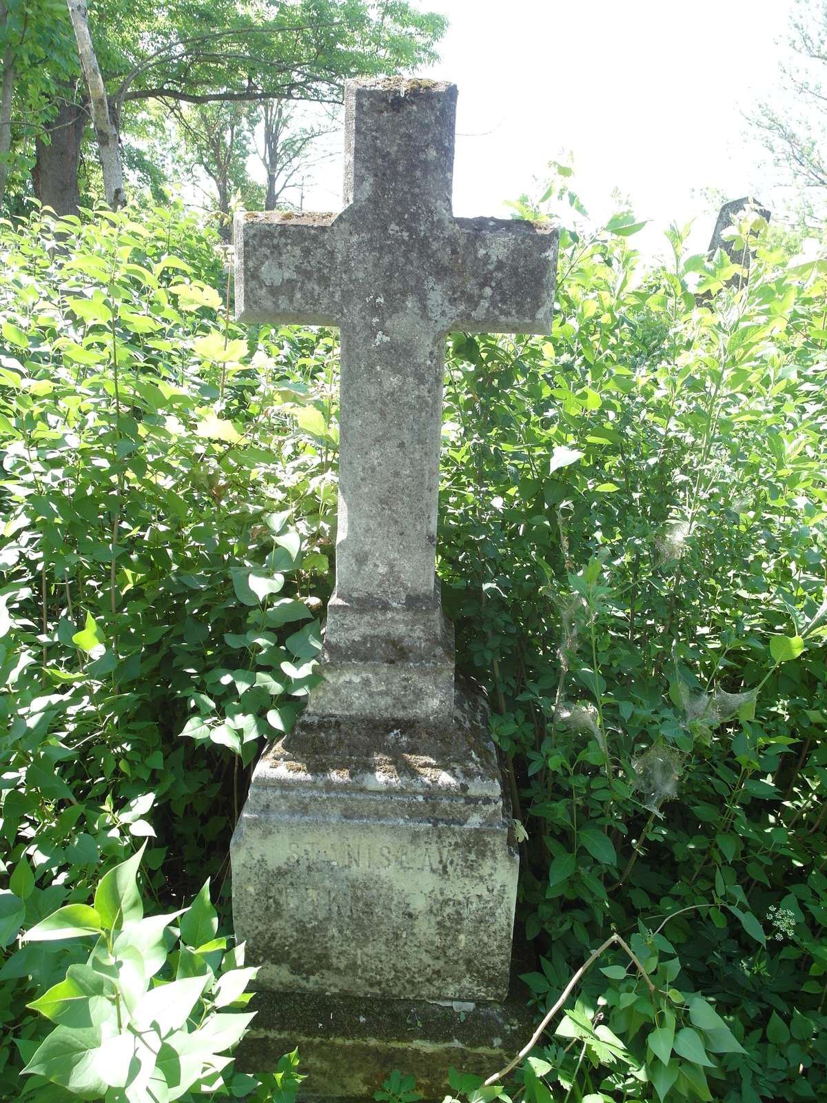 Tombstone of Stanislaw Gretkierewicz, Zbarazh cemetery, as of 2018.