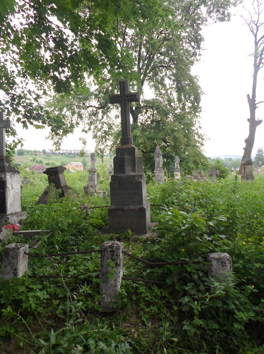 Tombstone of Alexander Deszczakowski, Zbarazh cemetery, state of 2018