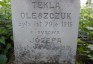 Fotografia przedstawiająca Tombstone of Tekla Oleszczuk, Józefa N.N.