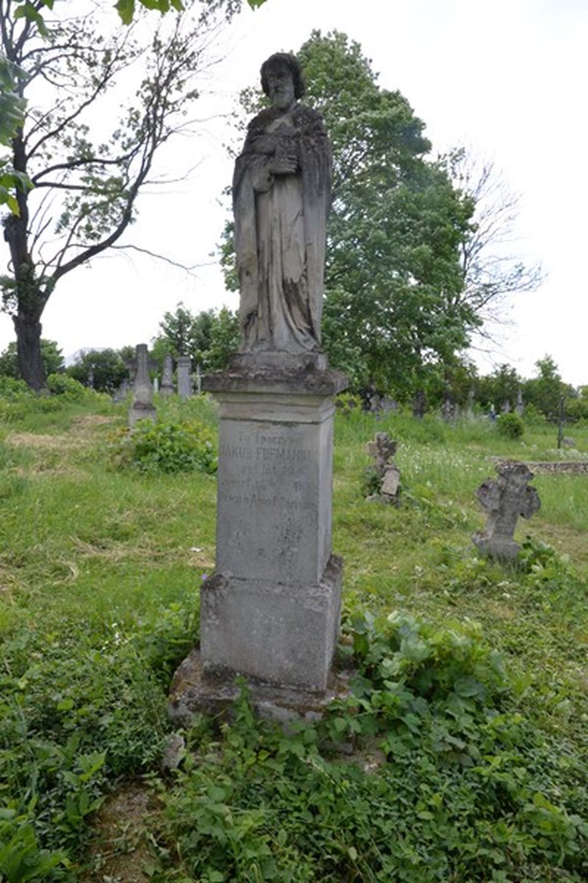 Tombstone of Jakub Furmaniuk, Zbarazh cemetery, as of 2018