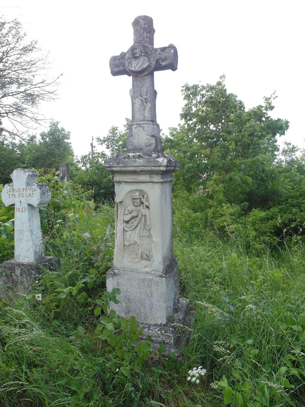 Tombstone of Nan Dzilj, Zbarazh cemetery, as of 2018.