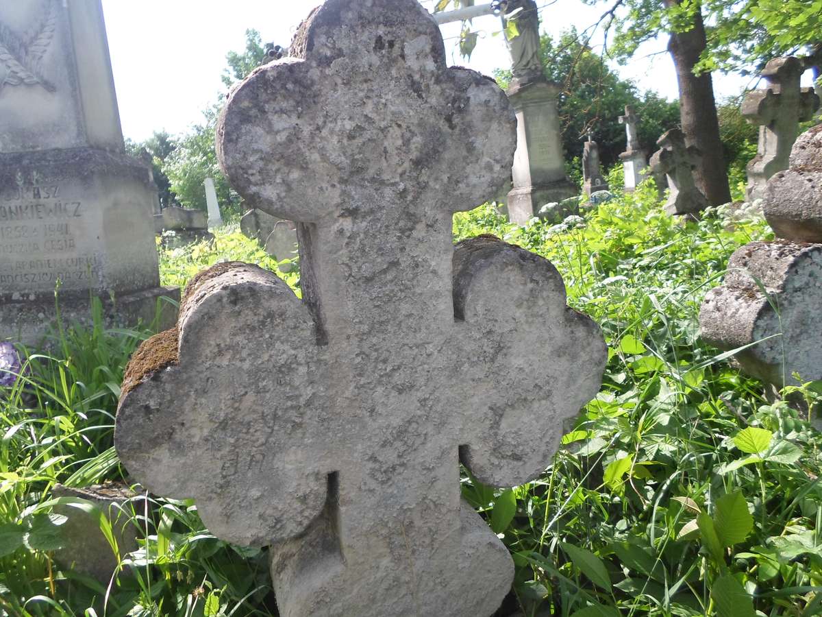 Tombstone of N.N., Zbarazh cemetery, state of 2018