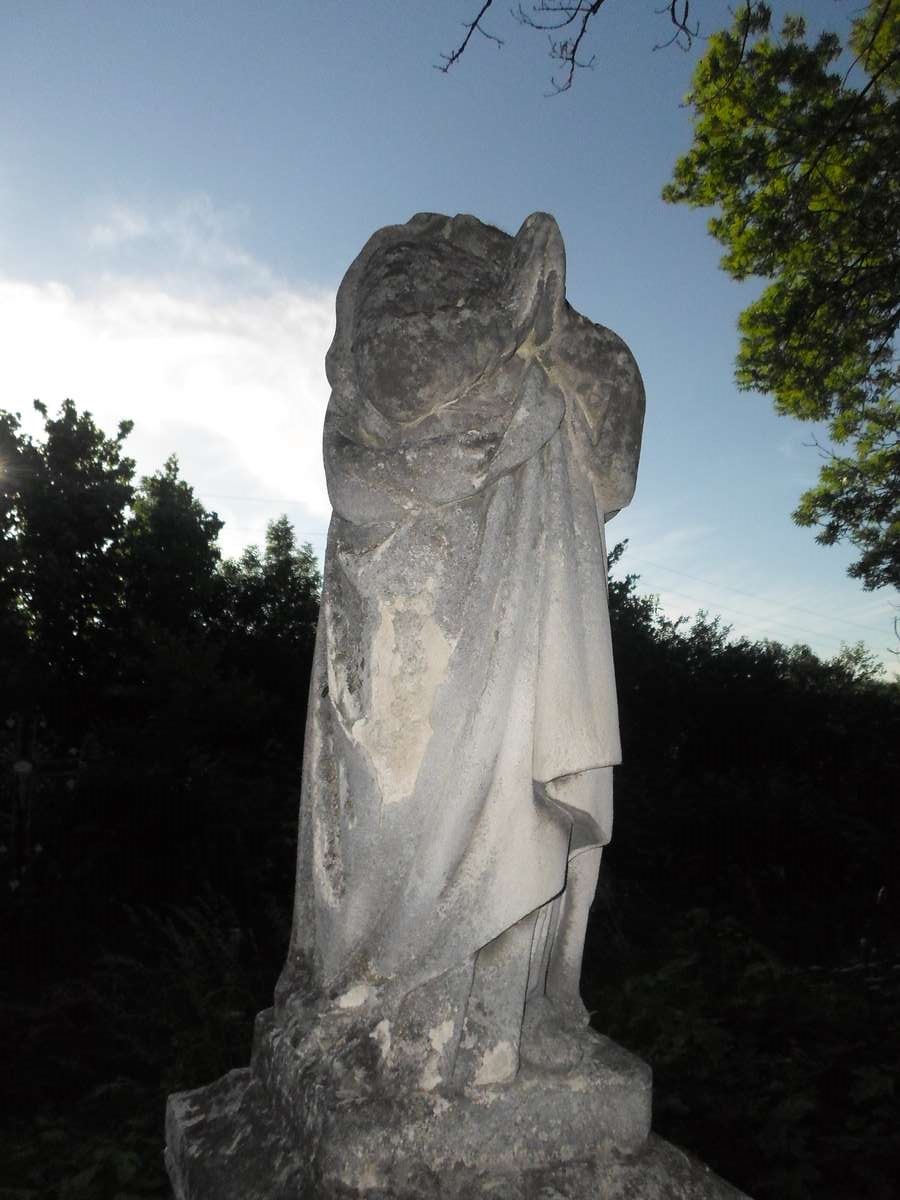 Fragment of Józefa Winnicka's tombstone, Zbarazh cemetery, as of 2018