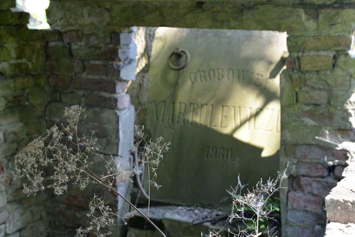 Grobowiec rodziny Martulewiczów, cmentarz w Zbarażu, stan z 2018