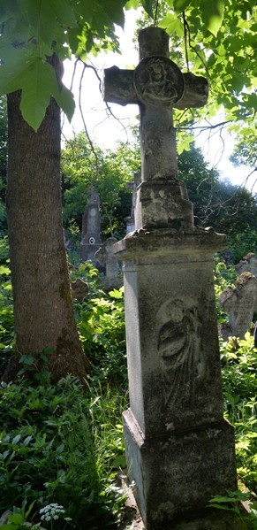 Nagrobek Jana Konysza,cmentarz w Zbarażu, stan z 2018