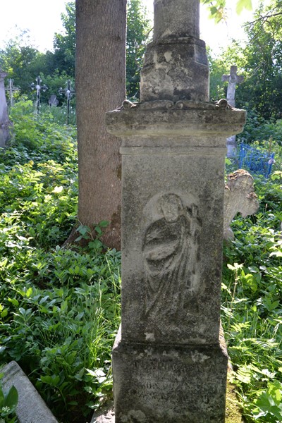 Nagrobek Jana Konysza,cmentarz w Zbarażu, stan z 2018