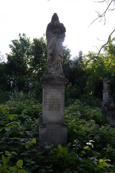 Nagrobek Waleriana Szumowskiego, cmentarz w Zbarażu, stan z 2018