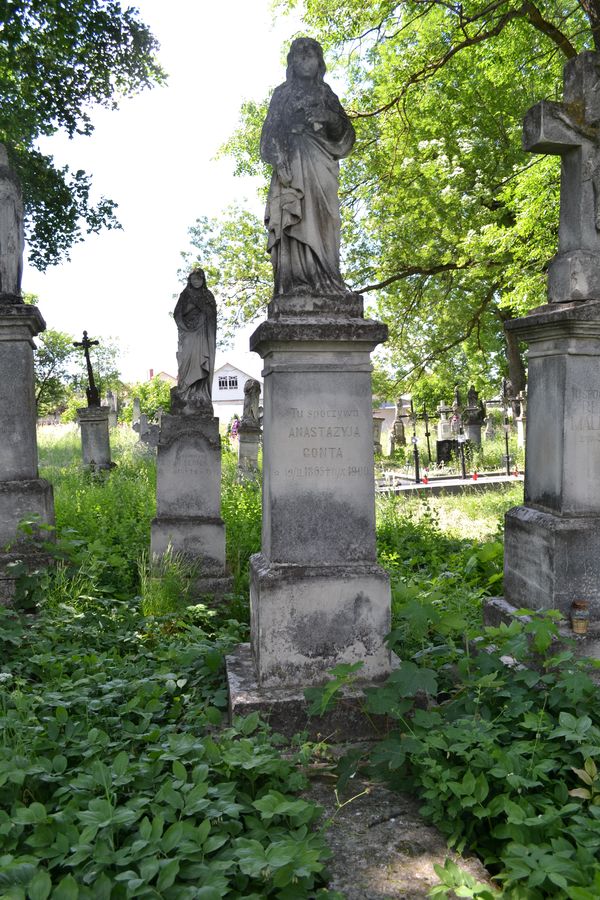 Nagrobek Anastazyji Gonty, cmentarz zbaraski, stan przed 2018