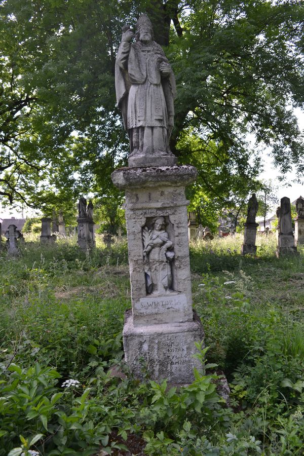 Tombstone of Augustyn Kozak, zbaraska cemetery, state before 2018