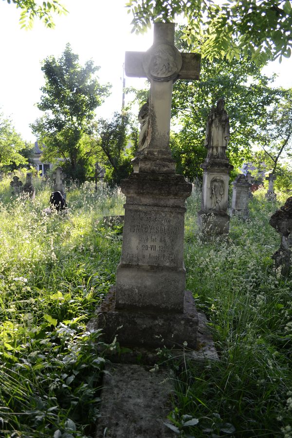 Nagrobek Ignacego Solskiego, cmentarz zbaraski, stan przed 2018