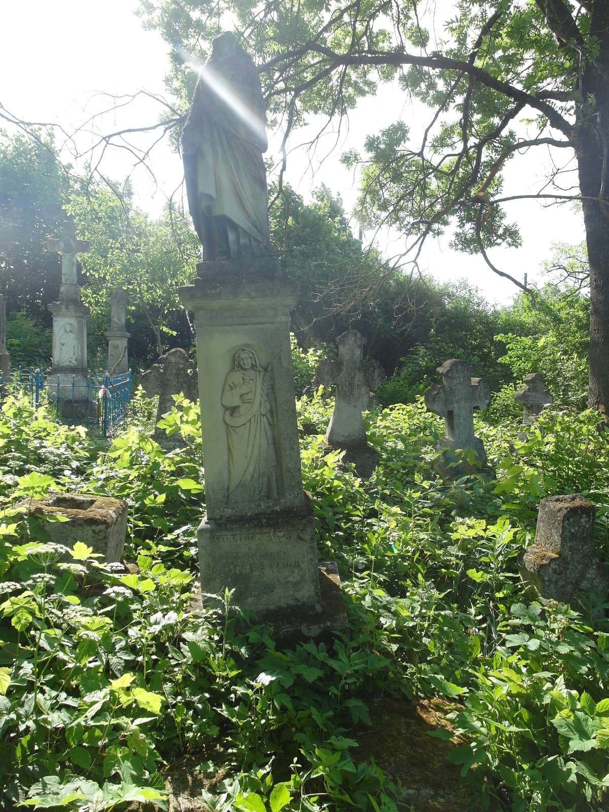 Tombstone of Jan Winnicki, Zbarazh cemetery, as of 2018.