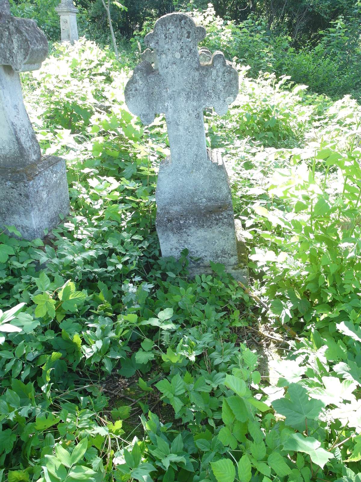 Tombstone of Jakub and Katarzyna Pżartakowski, Zbaraż cemetery, as of 2018.