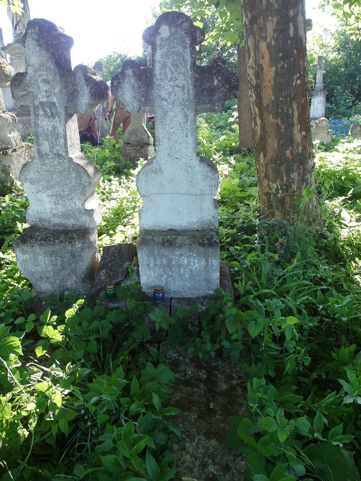 Tombstone of Jan Tokar, Zbarazh cemetery, as of 2018.