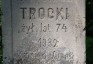 Photo montrant Tombstone of Agnes and Wojciech Trocki