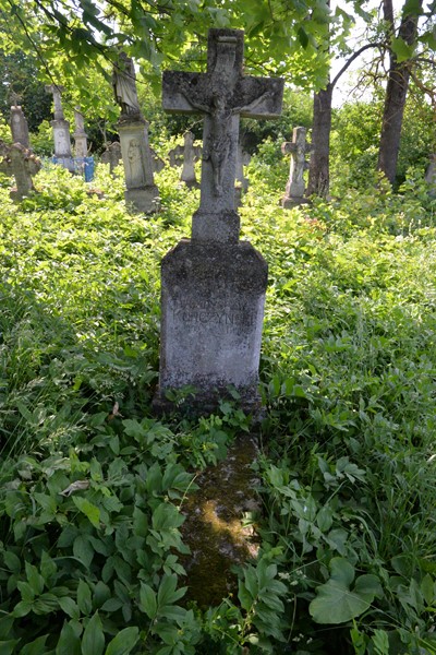 Tombstone of Władysław Korczyński, Zbarazh cemetery, as of 2020.