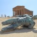 Fotografia przedstawiająca Igor Mitoraj\'s \"Fall of Icarus\" sculpture in Agrigento