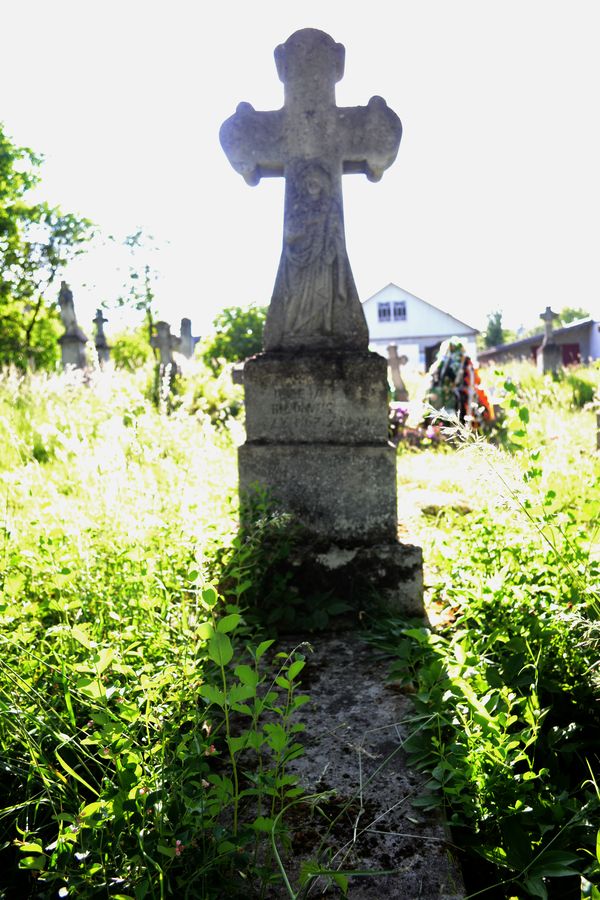 Tombstone of Jozefa Bilovus, zbaraska cemetery, state before 2018