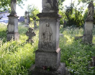 Nagrobek Stanisława Solskiego, cmentarz zbaraski, stan przed 2018