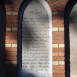 Photo montrant Mass epitaph on the wall of St Francis Church