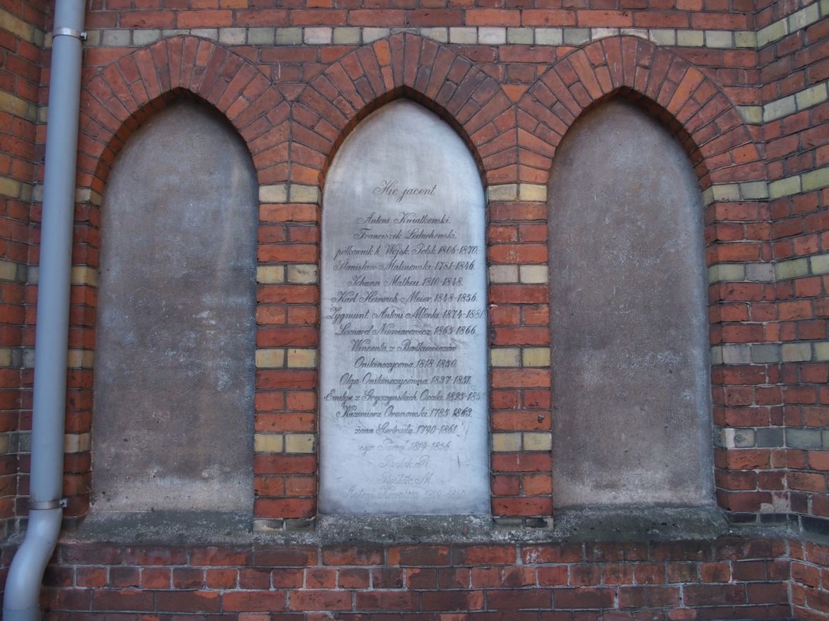 Mass epitaph on the wall of St Francis Church