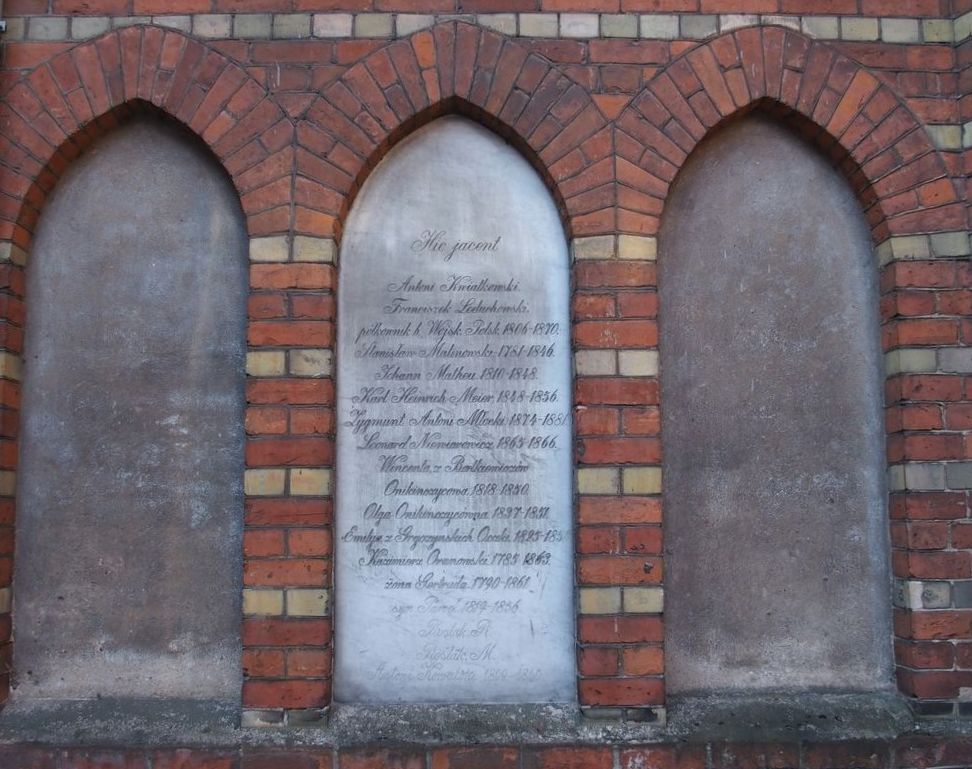 Mass epitaph on the wall of St Francis Church