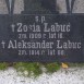 Fotografia przedstawiająca Tombstone of Aleksander Łabuć and Zofia Łabuć