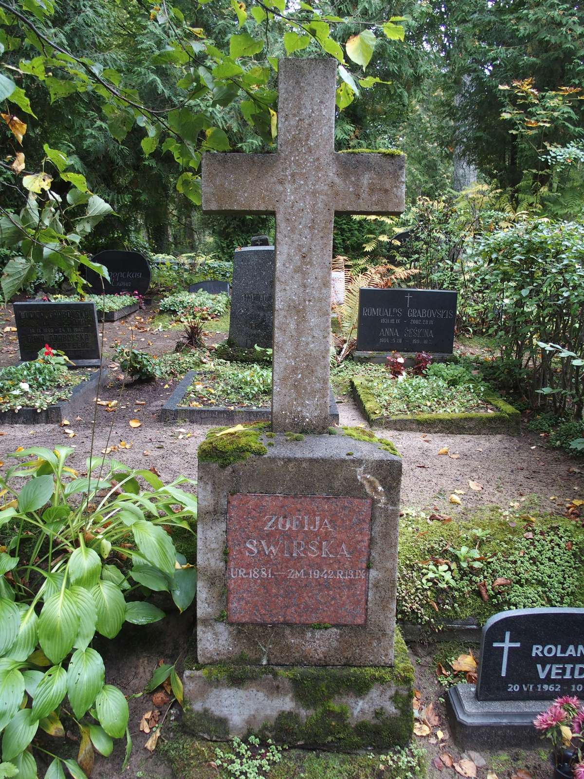 Tombstone of Zofia Swirska
