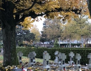 Kwatera z grobami polskich żołnierzy 2 Dywizji Strzelców Pieszych na cmentarzu Bremgarten