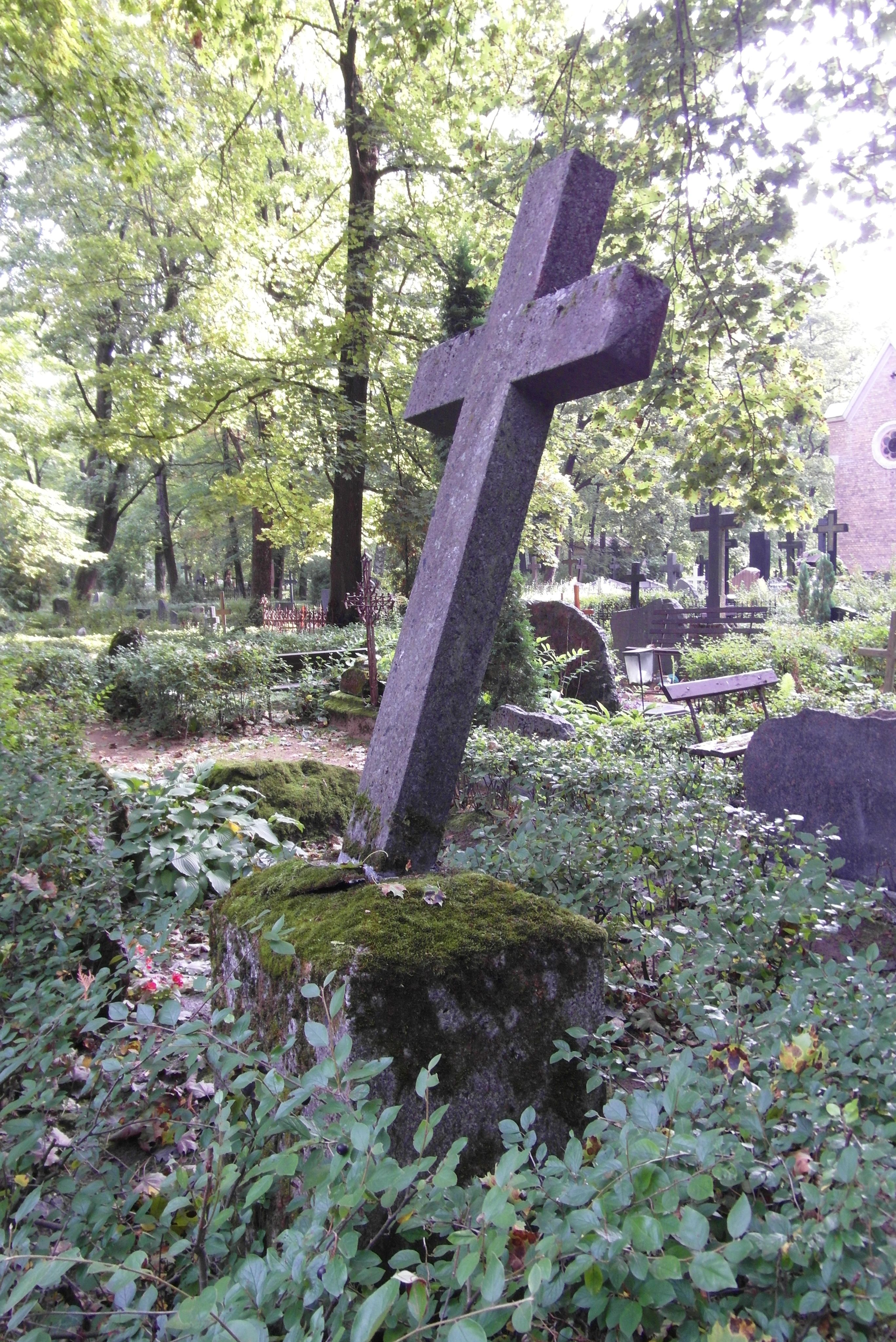Tombstone of Zofia Kiejwisz, St Michael's cemetery in Riga, as of 2021.