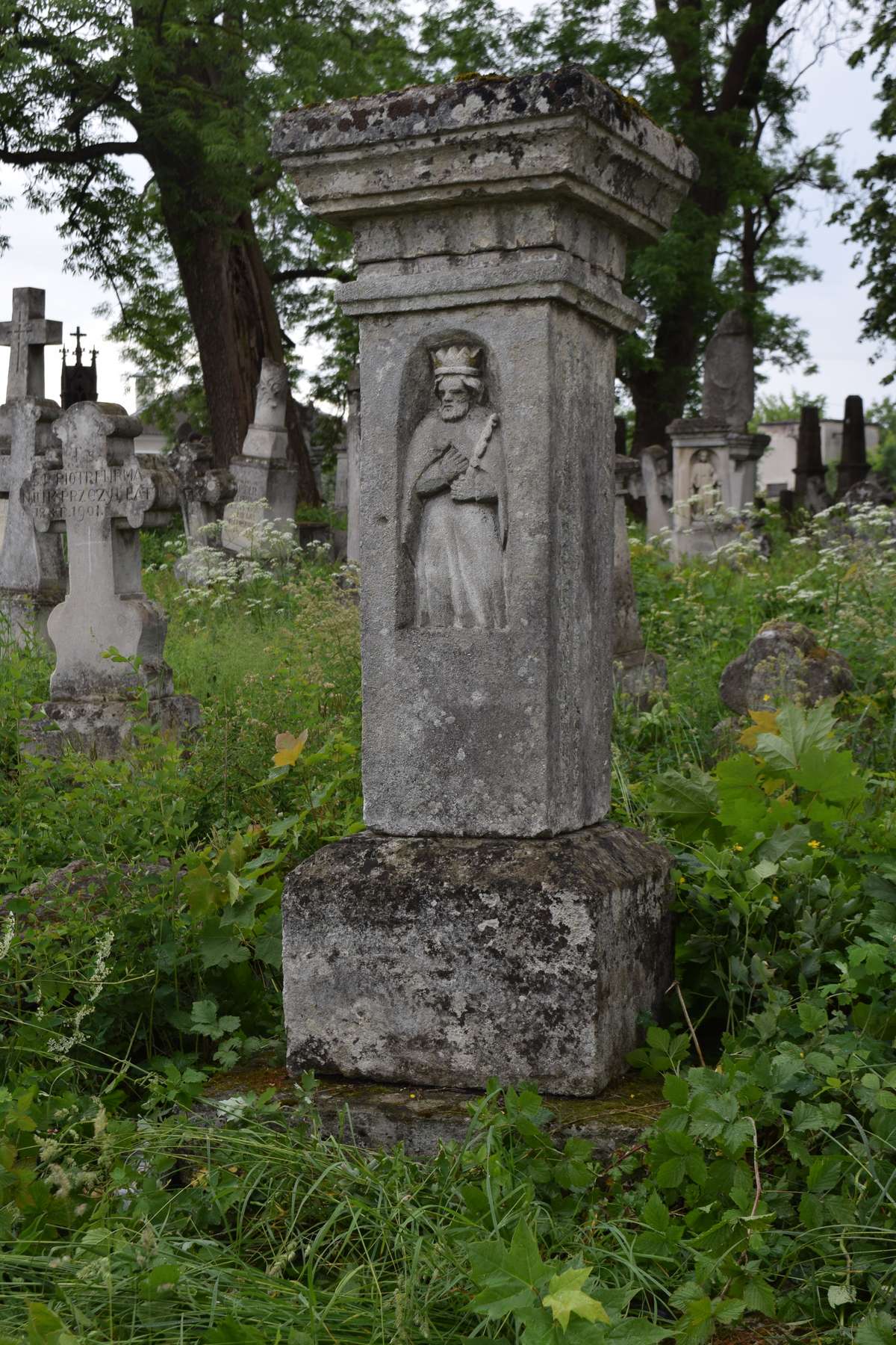 Tombstone of N.N., Zbarazh cemetery, state of 2018