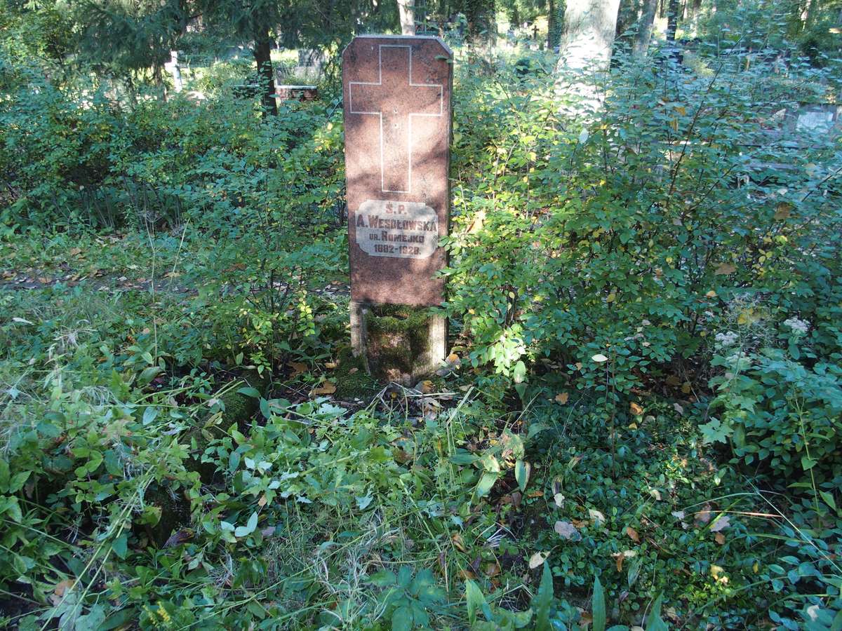 Tombstone of A. Wesołowska