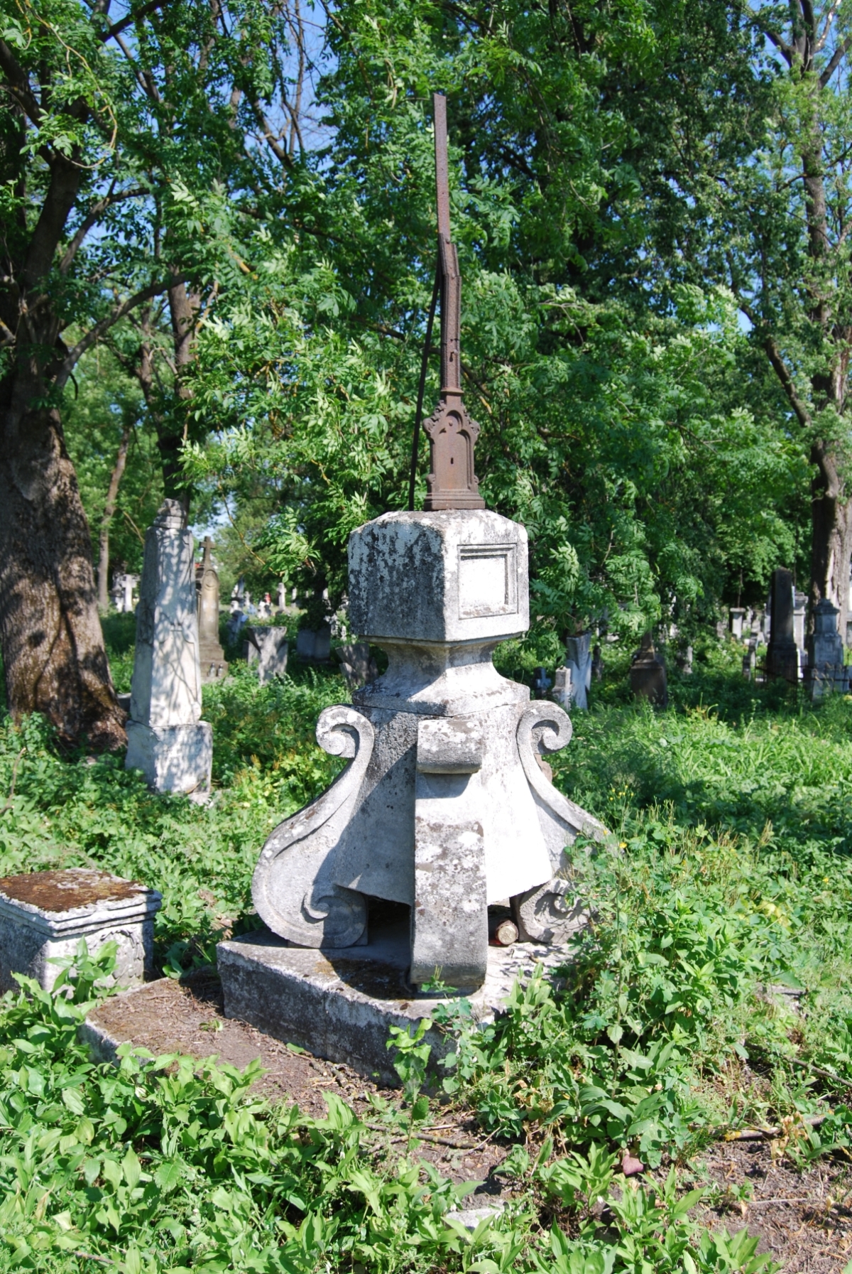 Tombstone of N.N., Zbarazh cemetery, state of 2018