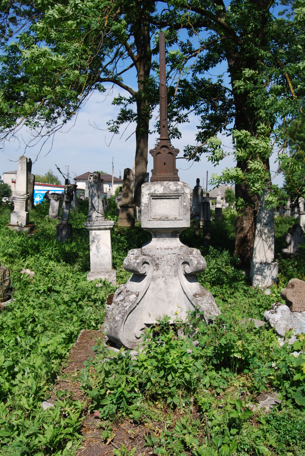 Tombstone of N.N., Zbarazh cemetery, state of 2018