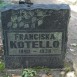 Fotografia przedstawiająca Tombstone of Franciszka Kotello