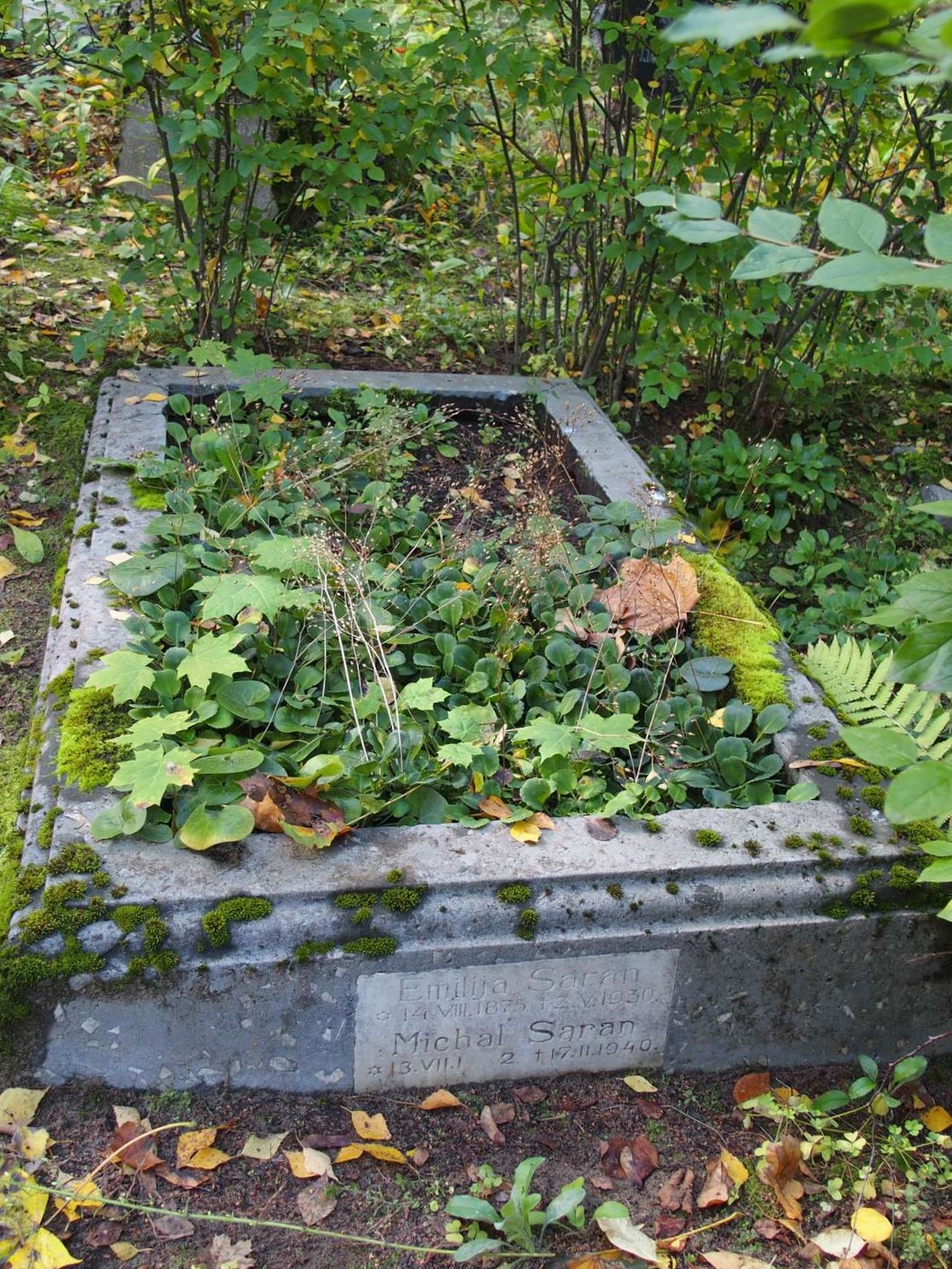 Tombstone of Emilia Saran and Michal Saran