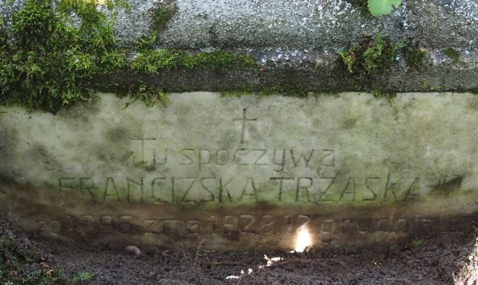 Tombstone of Franciszka Trzaska