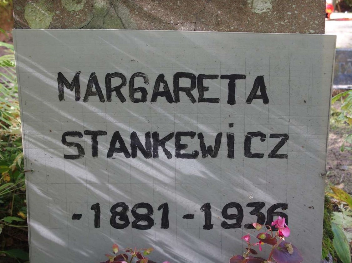 Tombstone of Małgorzata Stankiewicz-Pasowicz