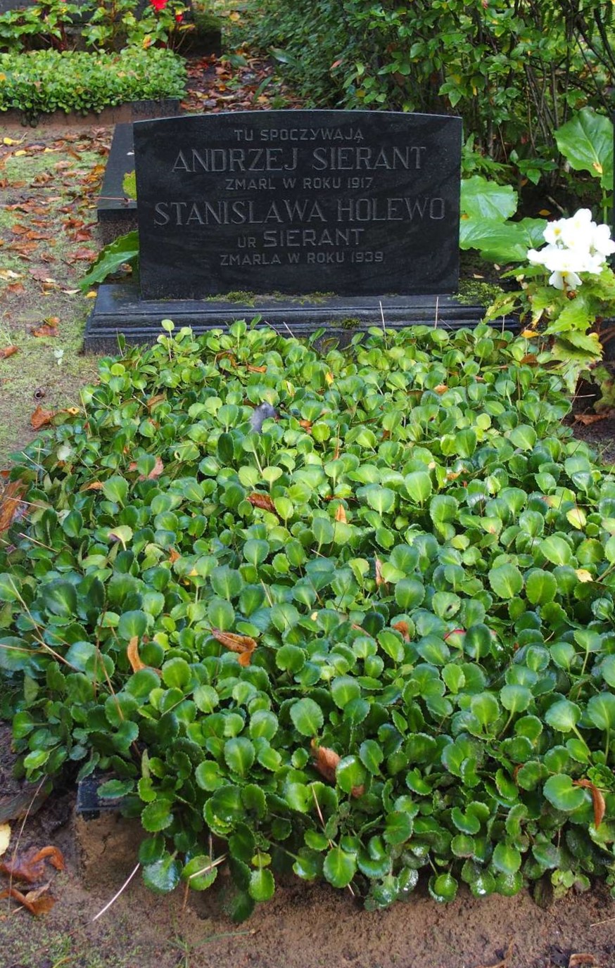 Tombstone of Stanisława Holewka and Andrzej Sierant