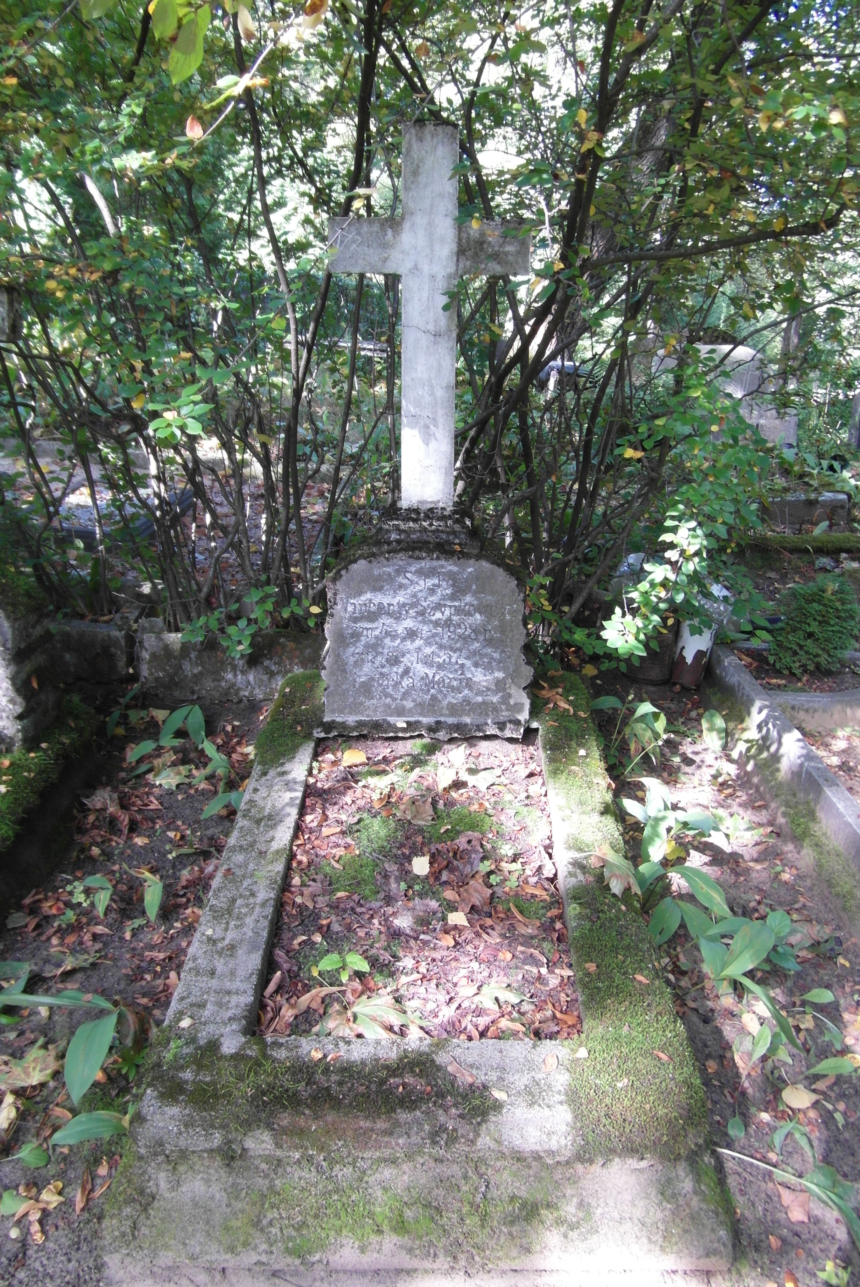 Tombstone of Maria and Vincent Szypkowski, St Michael's cemetery in Riga, as of 2021.
