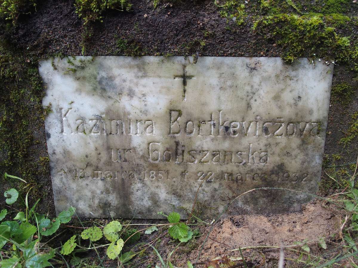 Tombstone of Kazimiera Bortkiewiczowa