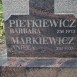 Fotografia przedstawiająca Tombstone of Aniela Markiewicz and Barbara Pietkiewicz
