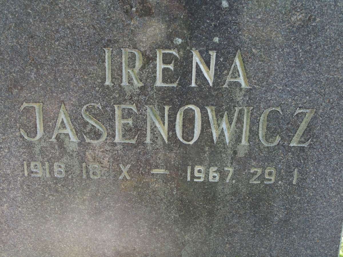 Tombstone of Irena Jasenowicz and Tekla Jasinowicz