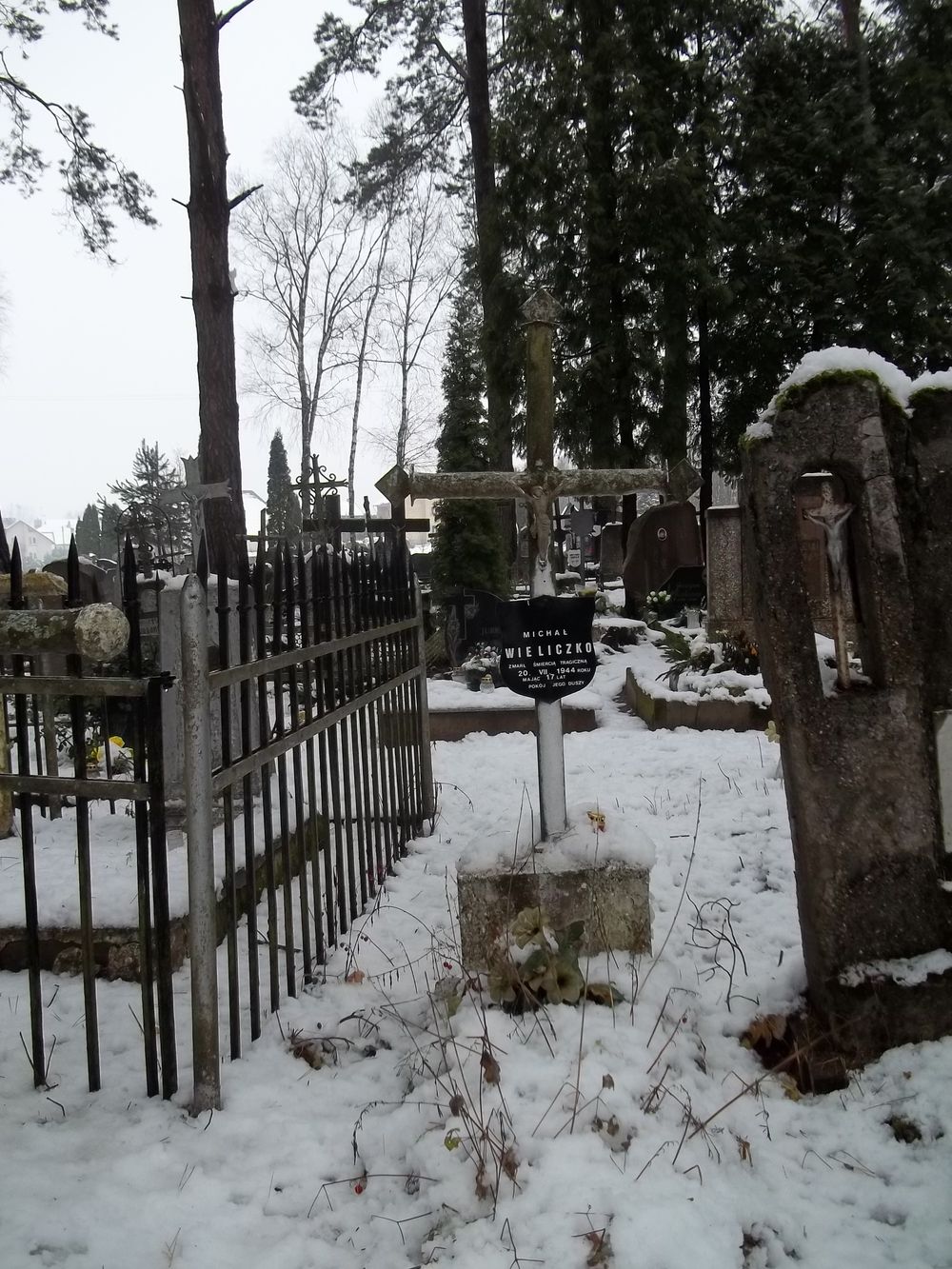 Grave of a Pole murdered during World War II